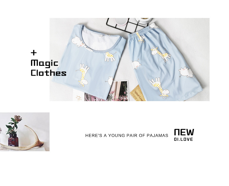 S蓝长颈鹿短袖套装_12