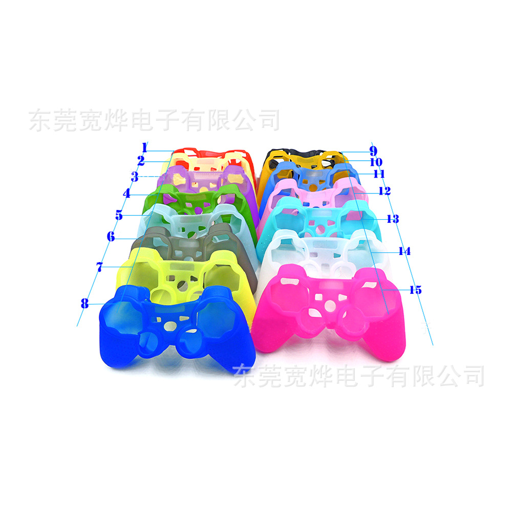 Fabricante en stock PS3 camuflaje funda de silicona PS3 funda protectora PS3 mango funda de silicona camuflaje color funda protectora