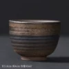 Simple style rough pottery cup