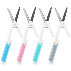 Powerful 6076 Portable Scissors, Simple and Elegant, Creative and Fresh Prints, Craft Knife, Office and Home Use