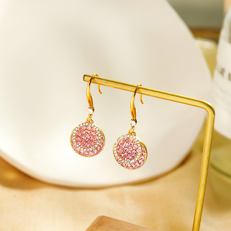 Simple S925 Tremella Hanging Fashion New Circle Alloy Stud Earrings For Women display picture 1