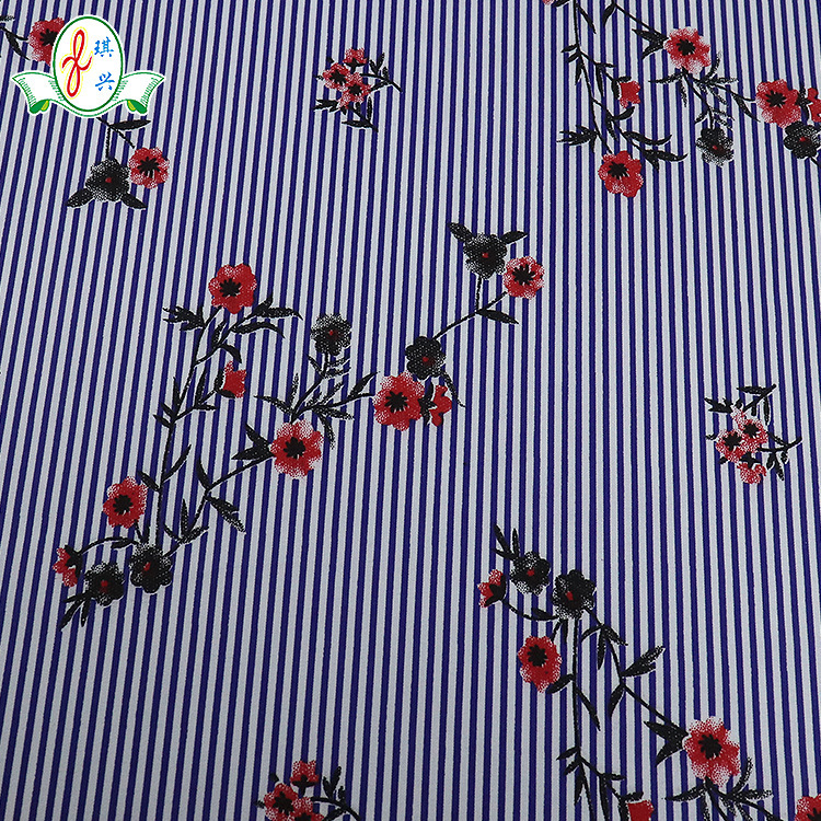 �㶫��ӦQX9124 ����С�컨 100%���ڷ�������֯����ӡ��