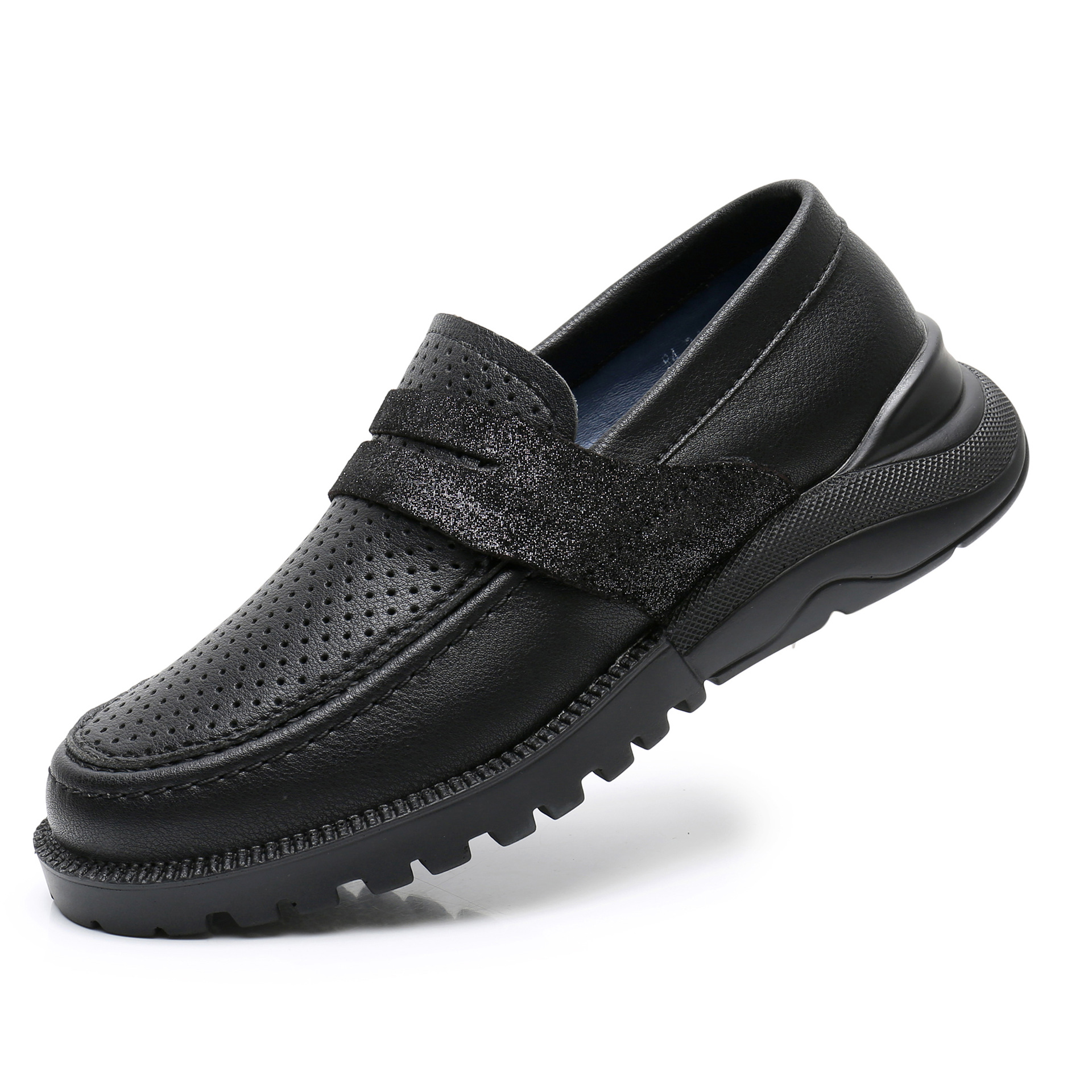 Genuine leather boys leather shoes brand...