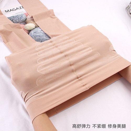 Plus size spring and autumn goose velvet women's stockings bikini high elastic natural bare skin anti-snatch pantyhose Far East 510
