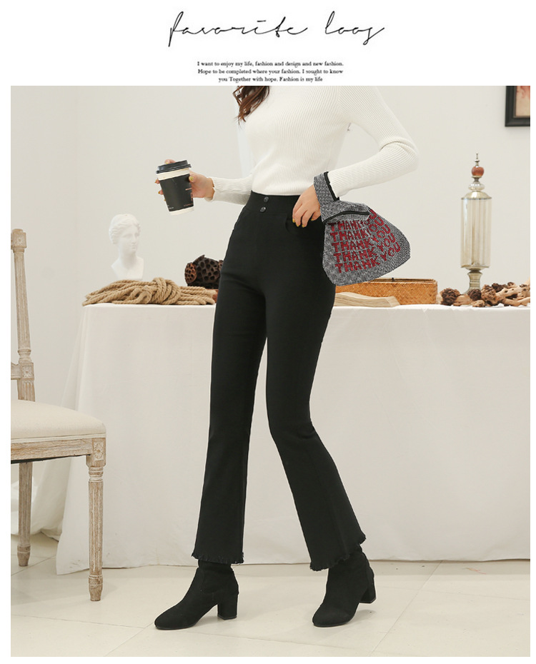 Pantalon léger femme en coton - Ref 3430156 Image 15