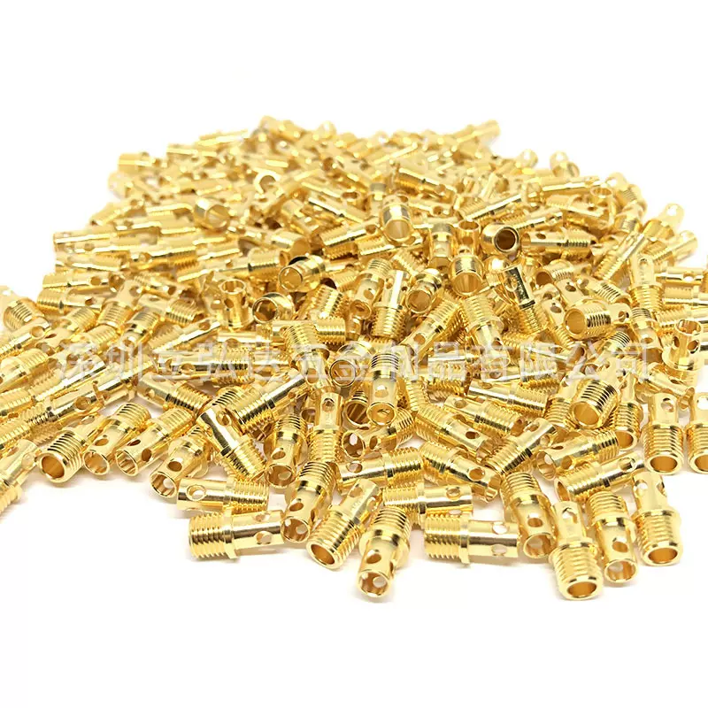 厂家直销 非标定制 镀金小铜件加工 车床加工 铜件加工 机加工