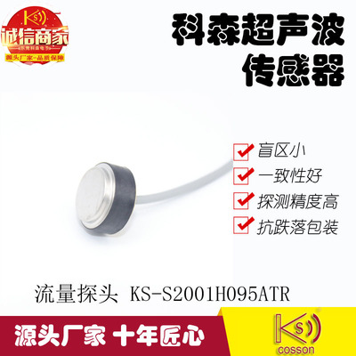 KS Factory production and marketing 1MHZ Insert Velocity of flow Ultrasound flow probe Ultrasonic wave sensor 20MM