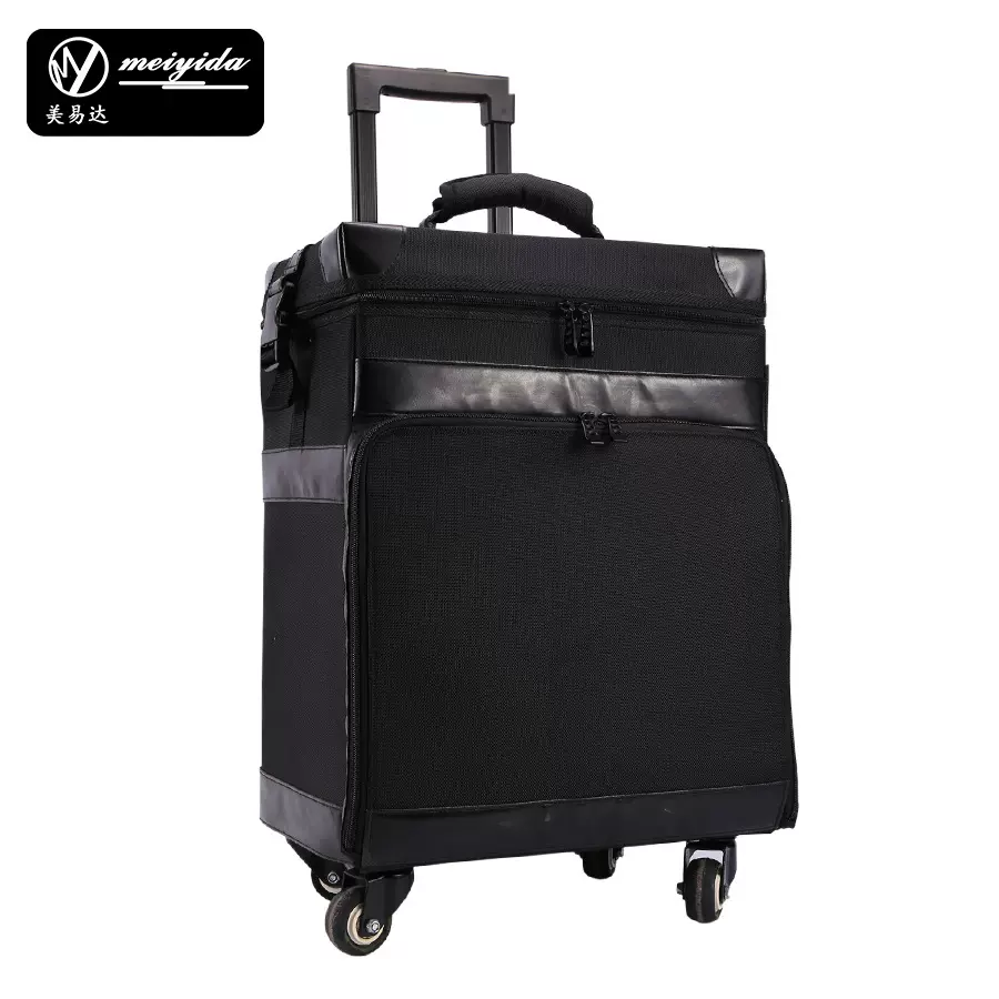 厂家供应可定制拉杆化妆箱大容量专业多层美容美发箱爆款