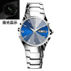 Fashionable men's watch, men's quartz calendar for leisure, city style, Tungsten steel, wholesale