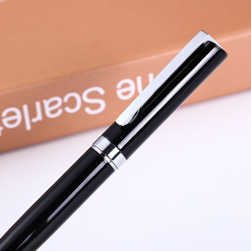 Fábrica al por mayor Bolígrafo De Metal bolígrafo pluma de metal pluma de aceite de negocios Impresión de letras pluma de regalo publicitario bolígrafo