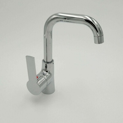 厂家直销卫生间台上下盆铜单孔面盆冷热水龙头 可旋转洗头龙头面