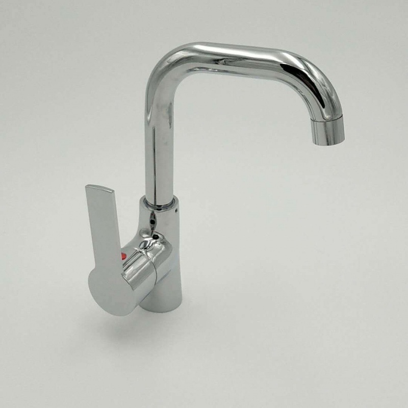 厂家直销卫生间台上下盆铜单孔面盆冷热水龙头 可旋转洗头龙头面