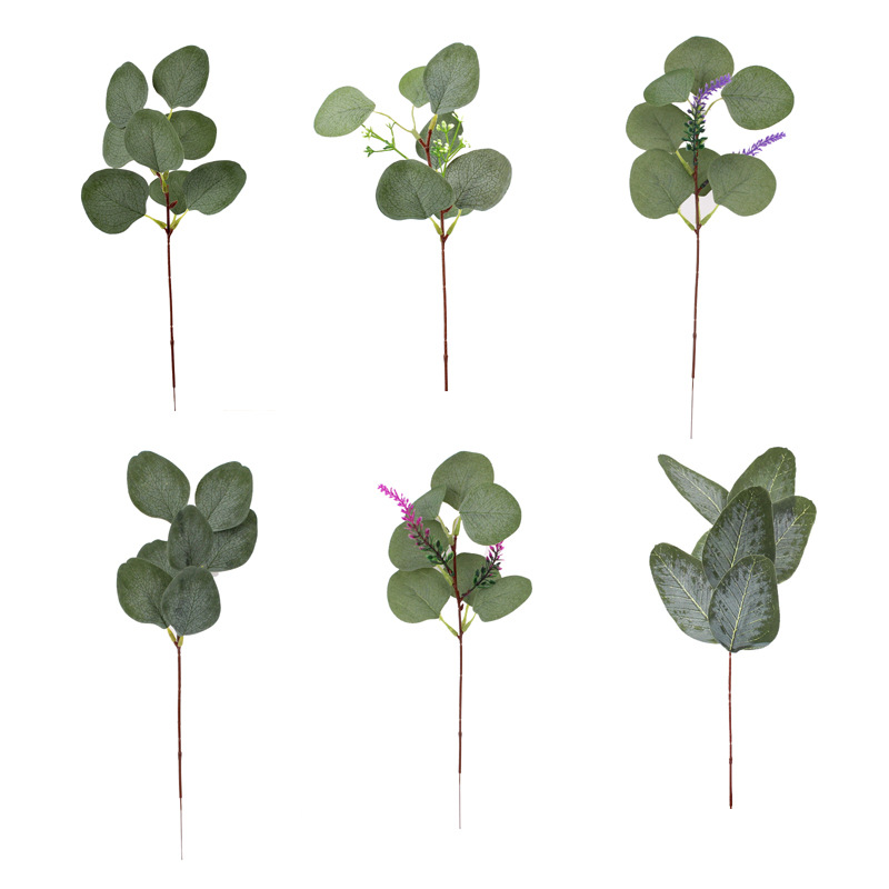 Cross border Specifically for simulation Eucalyptus diy decorate flower arrangement Eucalyptus leaves Money