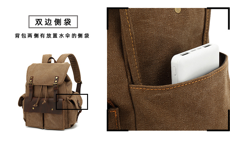 Title 9, Retro Wear Resistant Canvas Backpack. Ideal for...