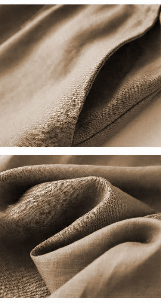 Title 8, Pantalones amplios de lino y algodón para mujer...