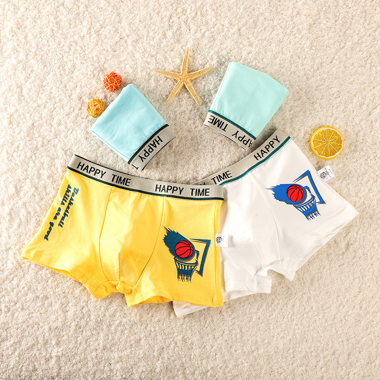儿童纯内裤男童宝宝棉男孩子印花平角卡通中大童幼童小童内裤批发|ru