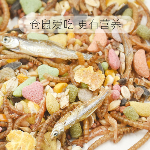 Hamster food luxury nutrition staple food hamster supplies chipmunk mealworm dry feed golden bear pet snacks