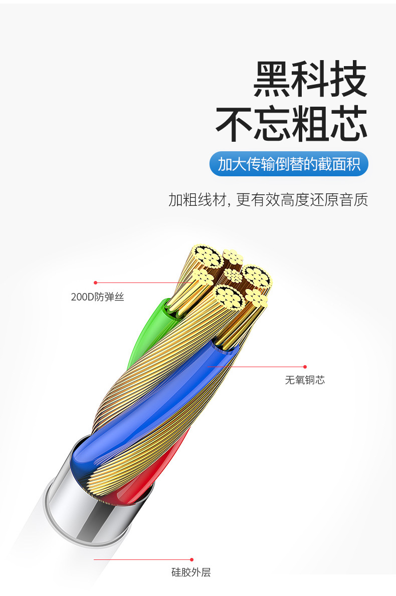 有线蓝牙Iphone7线控手机入耳式耳机苹果8耳机重低音扁头蓝牙详情6