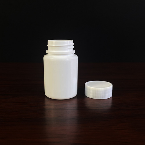 Bulk 30ml plastic bottle powder solid packaging jar, light-proof small bottle, divider bottle, white empty bottle with cap