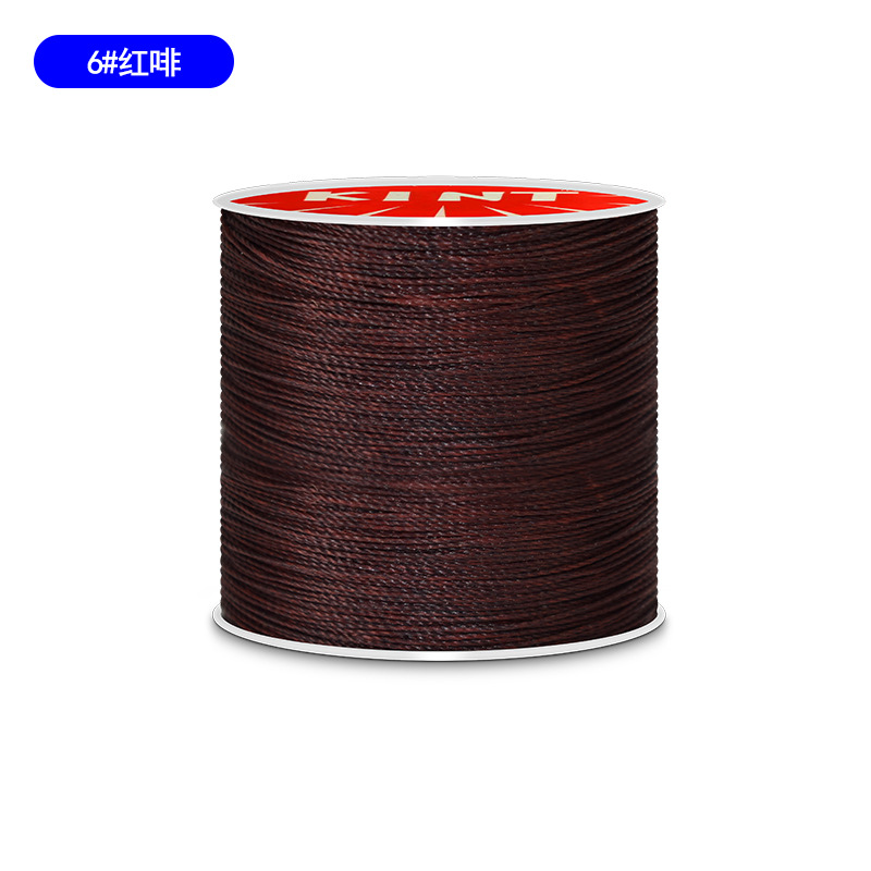 Cuerda de algodón KNT cuerda de poliéster cuerda trenzada de color hilo de cera de cuero DIY cuero hecho a mano redondo hilo de cera pulsera cuerda de cabeza