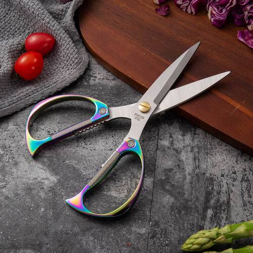 Powerful wedding hairdressing gold-plated tailoring scissors, dragon and phoenix scissors, home use, student scissors, kitchen scissors