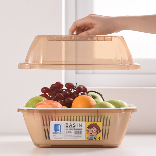 Factory direct sales plastic dish rack plastic kitchen drain storage simple cupboard household double layer multi-functional drain dish rack