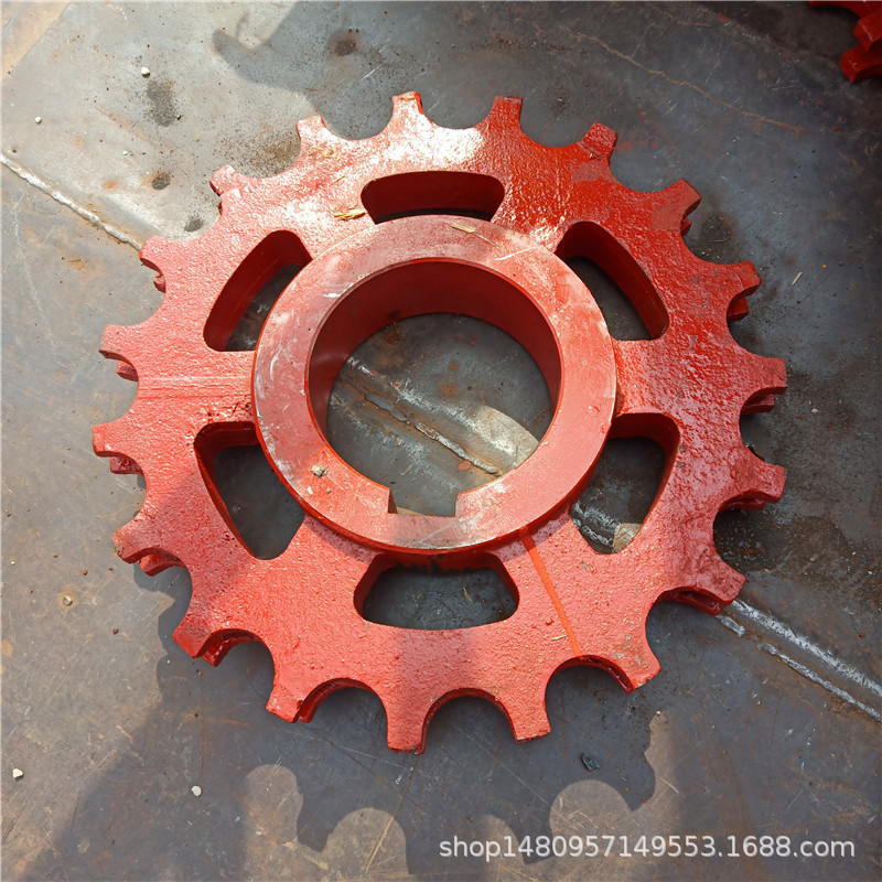 20吨锅炉炉排主动轮前轴轮炉排链轮十六角链轮型号厂家 销售