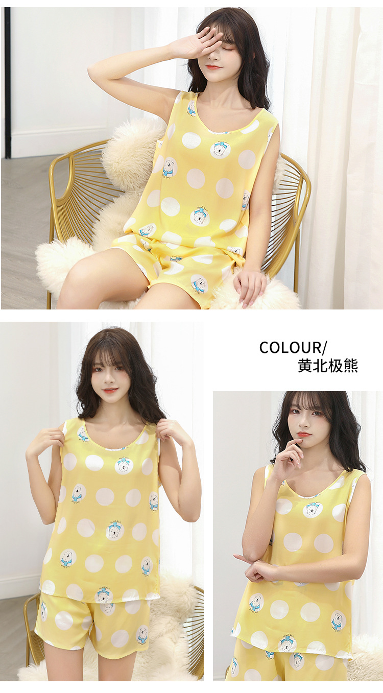 无袖棉绸套装_12