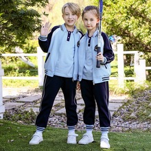 幼儿园园服儿童学院风春秋装中小学生棉校服长袖三件套运动会班服