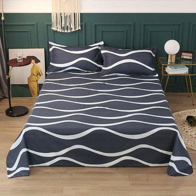 床单单件批发 厂家直销简约亲肤磨毛床上用品家纺商超团购货源