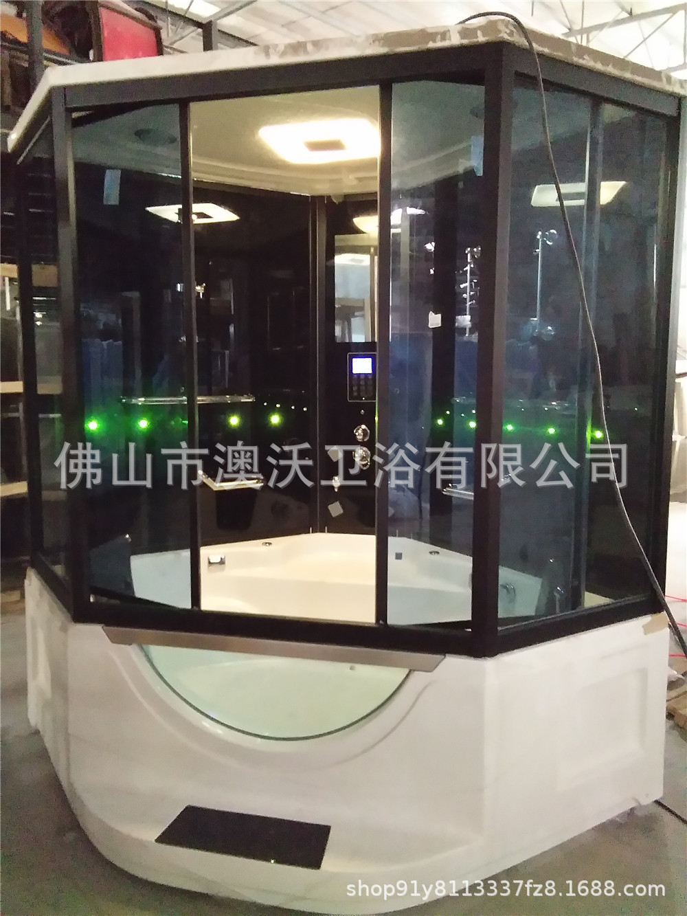 Sala de vapor húmeda en forma de abanico interior 1500*1500 sala de vapor de esquina doble sala de sauna de ducha en forma de abanico con bañera