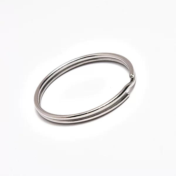 Spot 1.2mm * 25mm direct new 25mm aperture key chain high-grade key ring nickel plated ring