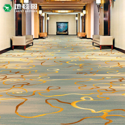 酒店地毯定制印花涤纶客房走廊宴会厅满铺宾馆工程地毯批发地毯哥