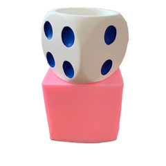 BK2112 DIY Creative Large Dice Concrete Planter Succulent Silicone Mold
