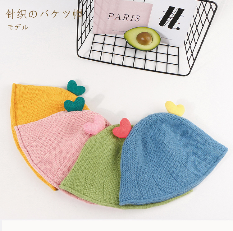 Candy Color Fashion Knitted Basin Hat display picture 1