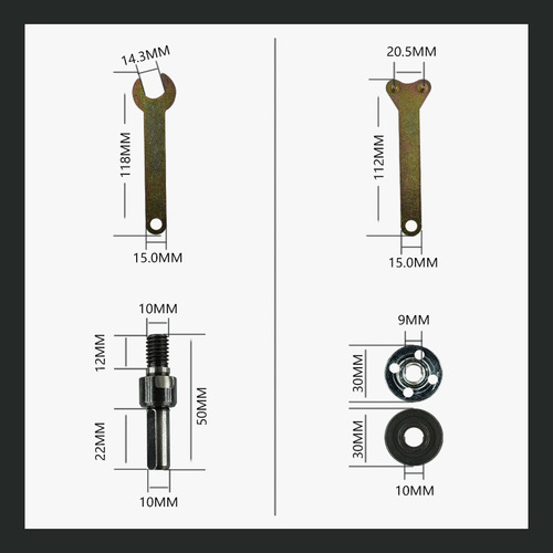 Hand electric drill conversion angle grinder five-piece electric drill conversion angle grinder accessories variable cutting polishing grinding 5PC set