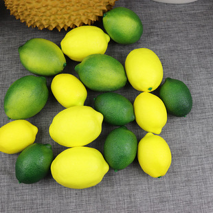 Реалистичный лимонный фруктовый маленький реквизит из пены, отельное реалистичное фруктовое украшение