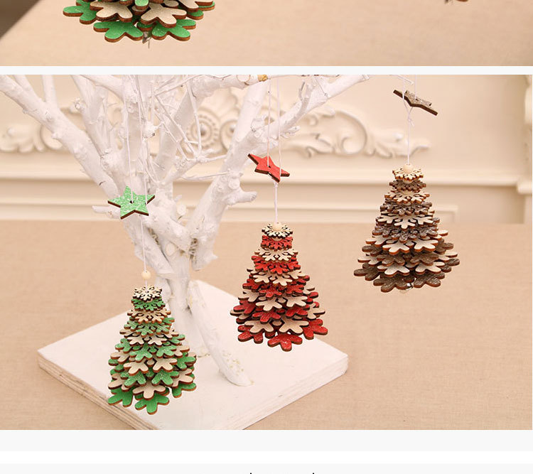 Christmas Decorations Wooden Bells Pendant Wholesale display picture 1