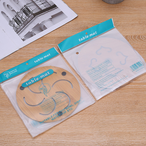 Factory price wholesale round square dining table insulation mat household multi-functional non-slip placemat bamboo thickened pot and bowl mat