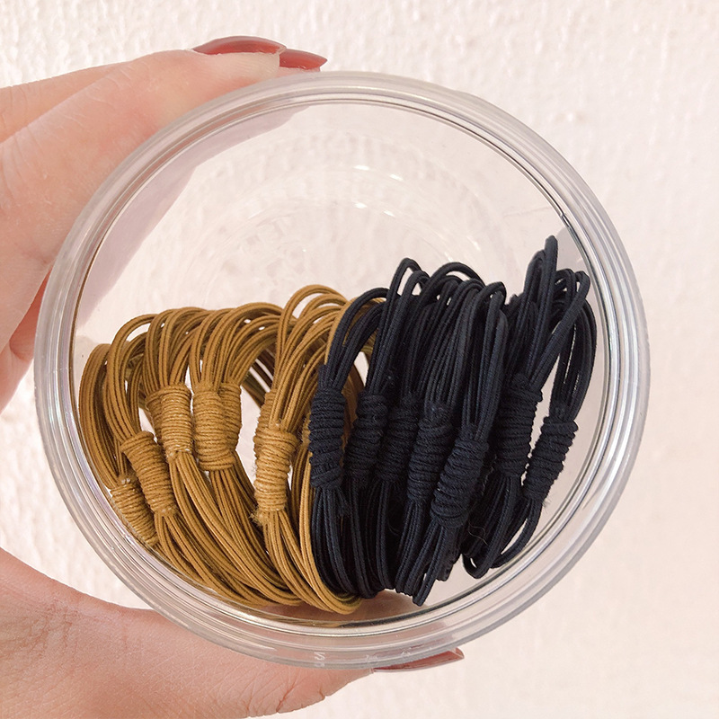 Korean Fashion Simple  High Elastic Rubber Band Hair Rope Set display picture 9