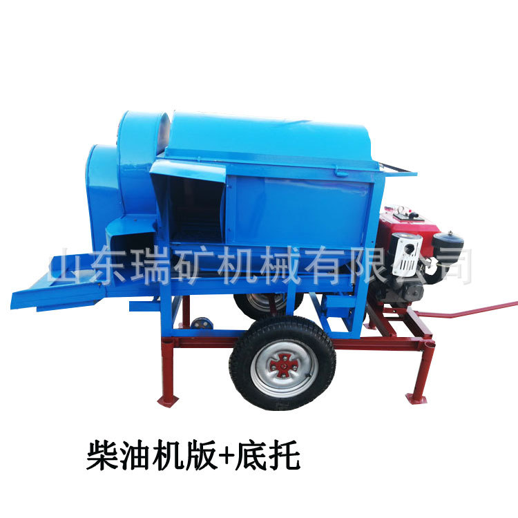 大豆脱粒机90型水稻脱粒机小米谷子高粱打谷机柴油机带家用中型