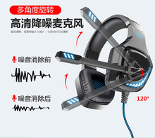 新款頭戴式耳機電腦有線電競吃雞電競手游耳機GT97廠家