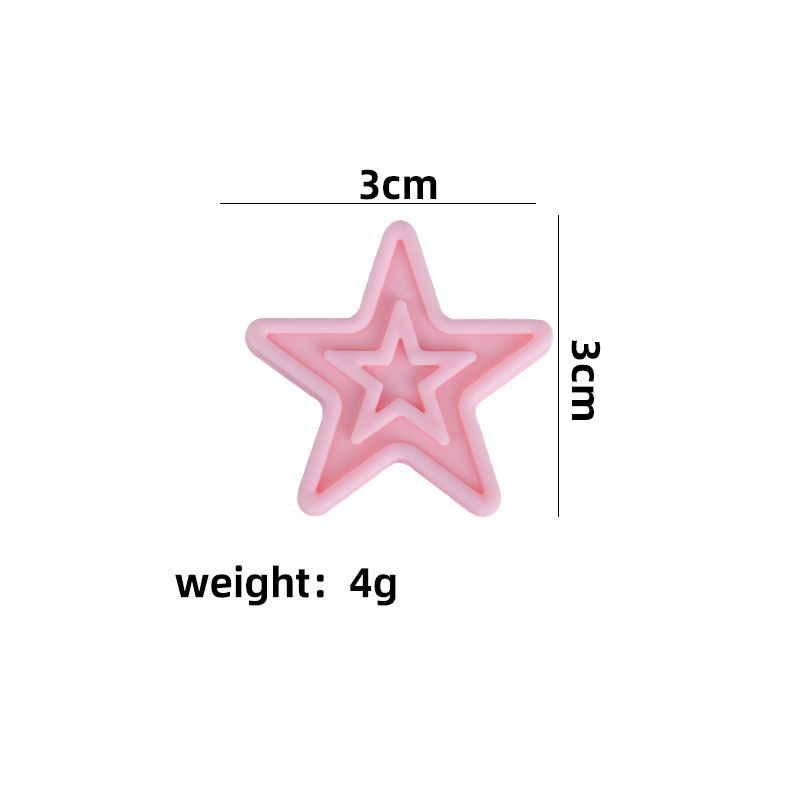 Creativo DIY bebé suministros estrella de cinco puntas molares de silicona juguete mordedor pulsera chupete cadena collar mordedor Accesorios