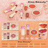 Kiss Beauty Lipstick+Lip Huo+Blush Three-piece Set 83174-03