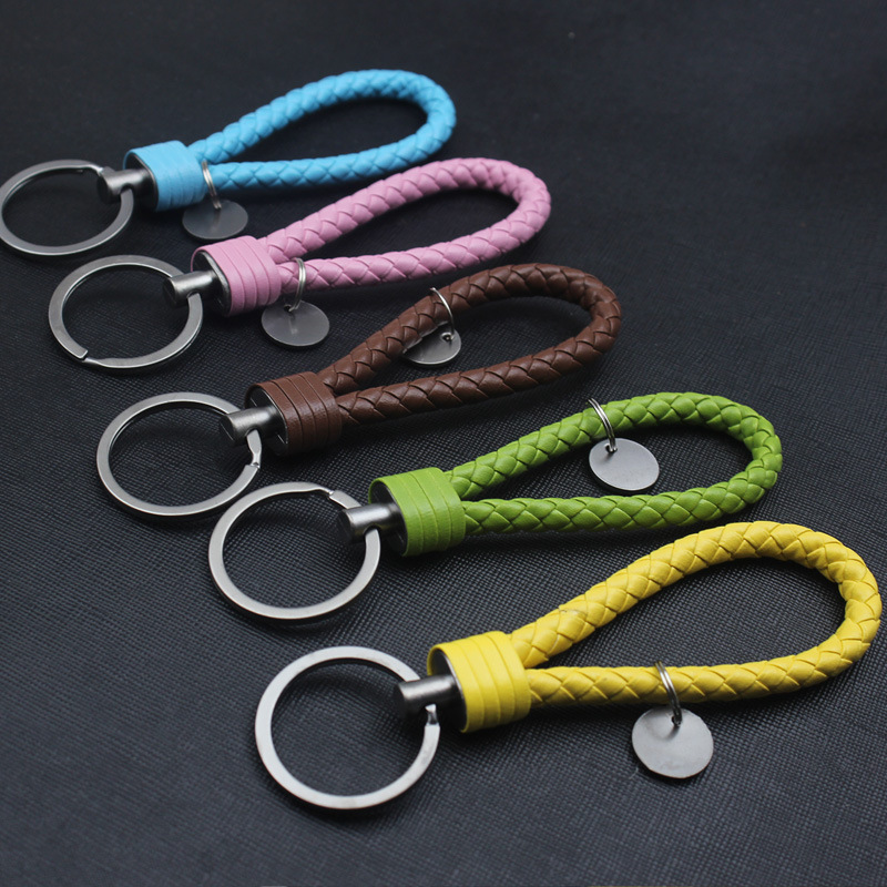 High-grade alloy tungsten steel bv rope braided rope keychain creative men's and women's car DIY pendant wholesale promotional gifts