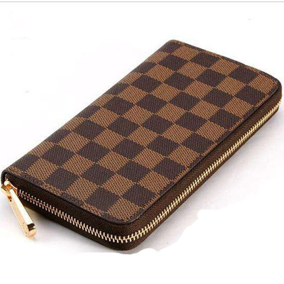 Manufactor Direct selling man clutch bag men and women currency High-capacity lattice Single pull have more cash than can be accounted for zipper wallet mobile phone Card package