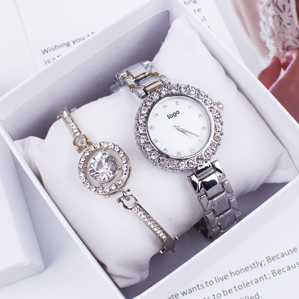 watches women Two-piece watch set bracel...