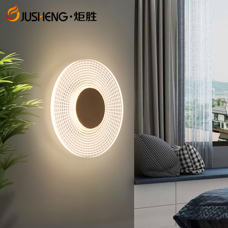 炬胜新款led壁灯 简约现代创意装饰灯具 酒店工程客房卧室床头灯|ru