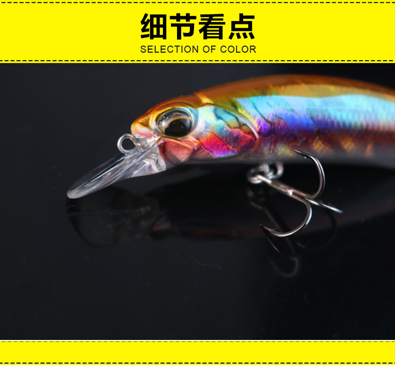 Sinking Minnow Fishing Lures 80mm 9g Hard Plastic Baits Fresh Water Bass Swimbait Tackle Gear