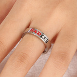 Универсальное креативное кольцо подходит для мужчин и женщин из нержавеющей стали, ювелирное украшение, wish, простой и элегантный дизайн